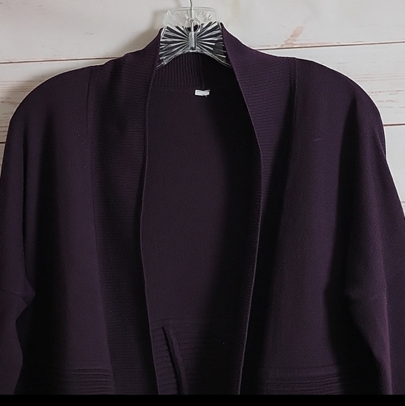 Lululemon Sit In Lotus Wrap ll Black Cherry Cardigan - Picture 8 of 11